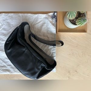 COS Leather Crossbody Bag, Black